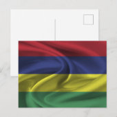 Mauritius Flag Briefkaart (Voorkant / Achterkant)