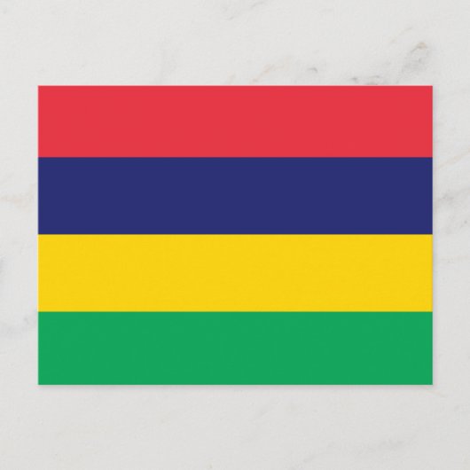 Mauritius Flag Briefkaart (Voorkant)