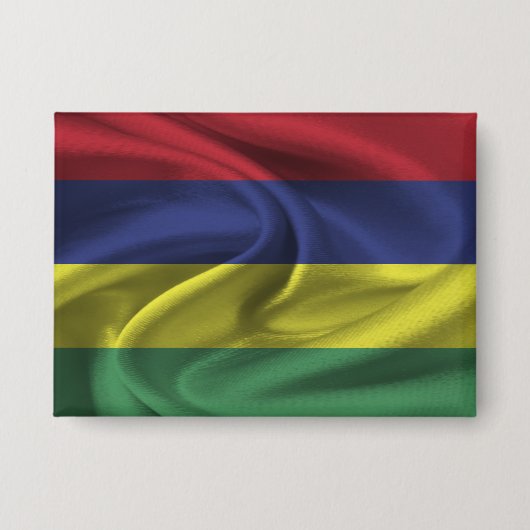 Mauritius Flag Button (Voorkant)