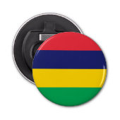 Mauritius Flag Button Flesopener (Voorkant)