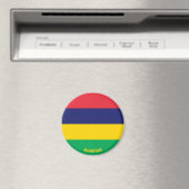 Mauritius Flag Charming Patriotic Magneet (Insitu (Vaatwasser))