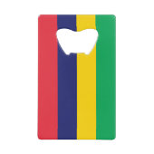 Mauritius Flag Creditkaart Flessenopener (Voorkant)