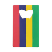 Mauritius Flag Creditkaart Flessenopener (Achterkant)
