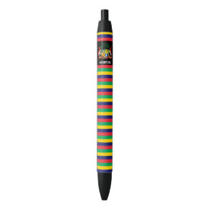 Mauritius Flag Cute Patriotic Zwarte Inkt Pen