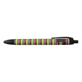 Mauritius Flag Cute Patriotic Zwarte Inkt Pen (Bovenkant)