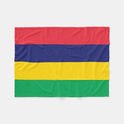 Mauritius Flag Fleece Deken (Voorkant (Horizontaal))