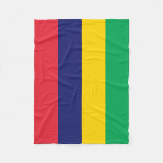 Mauritius Flag Fleece Deken (Voorkant)