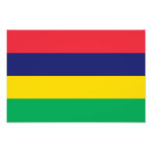 Mauritius Flag Foto Afdruk (Voorkant)
