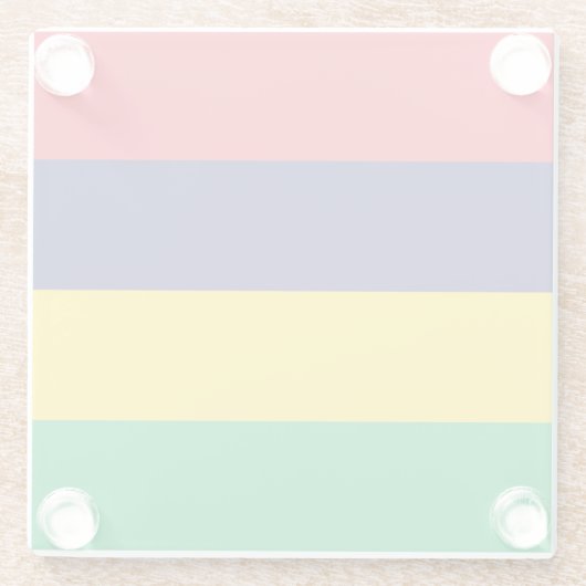 Mauritius Flag Glazen Onderzetter (Achterkant)