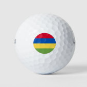 Mauritius Flag Golfballen (Voorkant)
