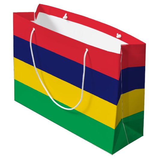 Mauritius Flag Groot Cadeauzakje (Achterkant Gekanteld)