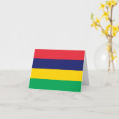 Mauritius Flag Kaart (Gele Bloem)