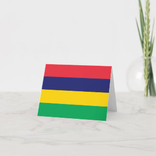 Mauritius Flag Kaart