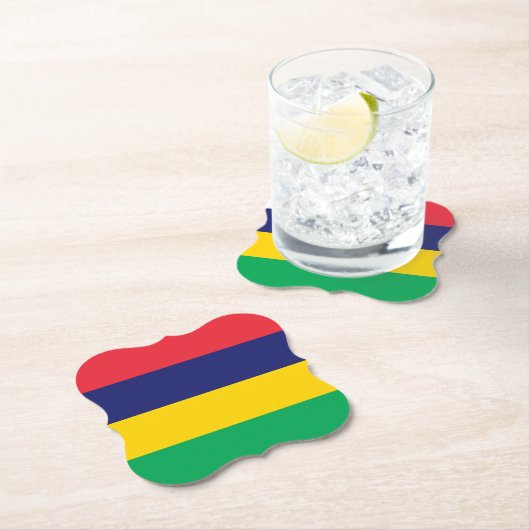 Mauritius Flag Kartonnen Onderzetters (Insitu)
