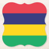 Mauritius Flag Kartonnen Onderzetters (Voorkant)
