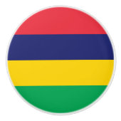 Mauritius Flag Keramische Knop (Voorkant)