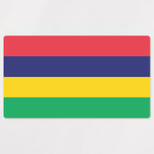 Mauritius Flag Labels (Design 2)