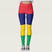 Mauritius Flag Leggings (Voorkant)