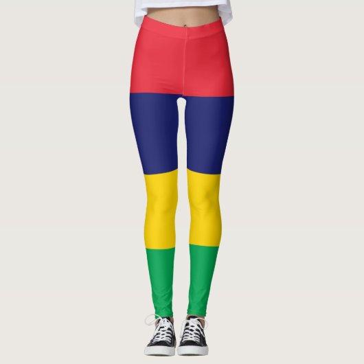 Mauritius Flag Leggings (Voorkant)