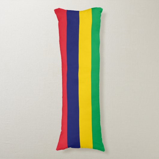 Mauritius Flag Lichaamskussen (Voorkant Verticaal)