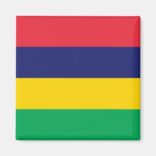 Mauritius Flag Magneet (Voorkant)