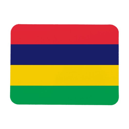 Mauritius Flag Magneet (Horizontaal)