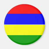 Mauritius Flag Magneet (Voorkant)