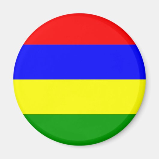 Mauritius Flag Magneet (Voorkant)