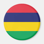 Mauritius Flag Magneet (Voorkant)