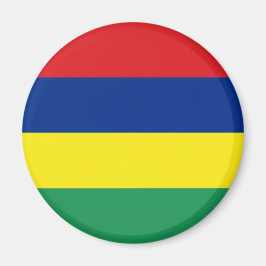Mauritius Flag Magnet (Voorkant)