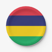 Mauritius Flag Papieren Bordje (Voorkant)