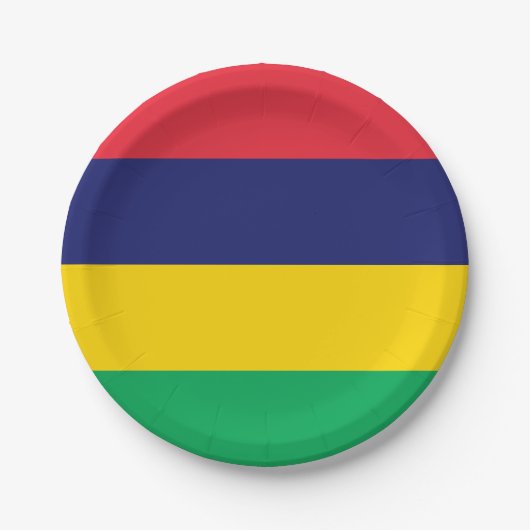 Mauritius Flag Papieren Bordje (Voorkant)