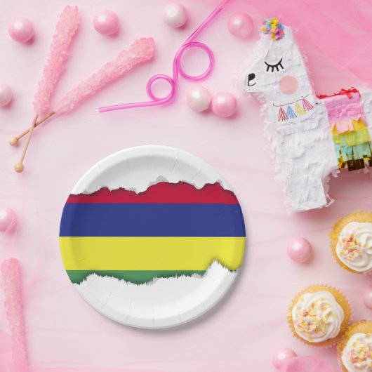 Mauritius Flag Papieren Bordje (Feest)