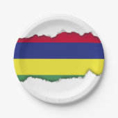 Mauritius Flag Papieren Bordje (Voorkant)