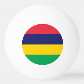 Mauritius Flag Pingpongbal (Voorkant)