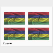 Mauritius Flag Rechthoekige Sticker (Vel)
