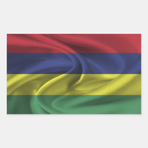 Mauritius Flag Rechthoekige Sticker