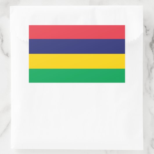 Mauritius Flag Rechthoekige Sticker (Tas)
