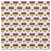 Mauritius Flag Red Heart mode Fabric/Mauritius Stof (Swatch)