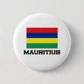 Mauritius Flag Ronde Button 5,7 Cm (Voorkant)