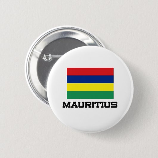 Mauritius Flag Ronde Button 5,7 Cm (Voorkant /achterkant)