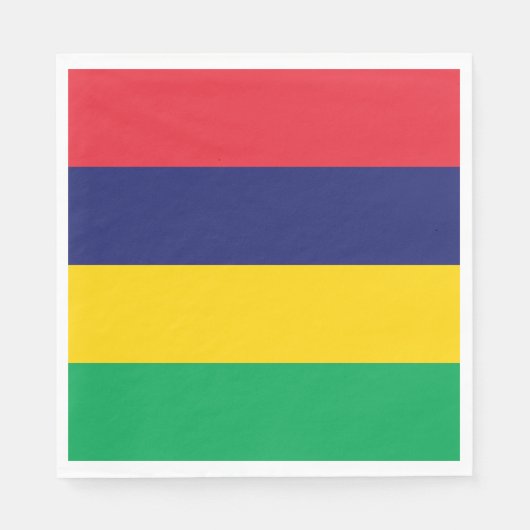Mauritius Flag Servet (Voorkant)