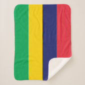 Mauritius Flag Sherpa Deken (Voorkant)