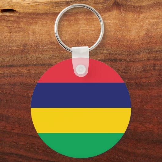 Mauritius Flag Sleutelhanger (Achterkant)