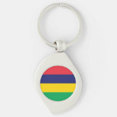 Mauritius Flag Sleutelhanger (Voorkant)