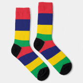 Mauritius Flag Sokken (Rechts)