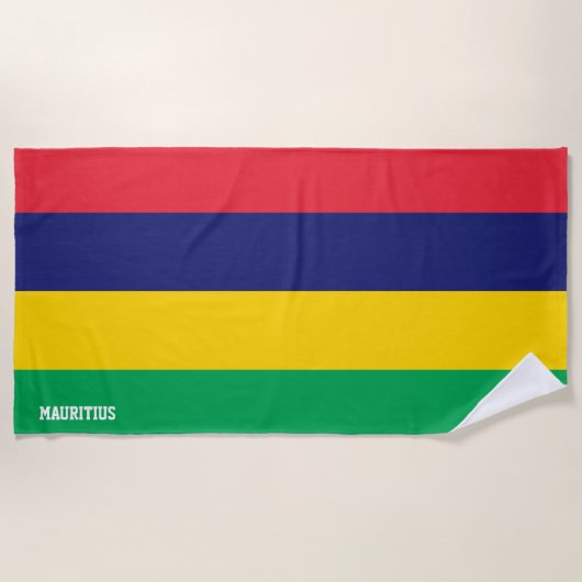 Mauritius Flag Splendid Patriotic Strandlaken (Voorkant)