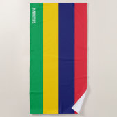 Mauritius Flag Splendid Patriotic Strandlaken (Voorkant)
