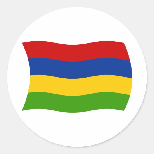 Mauritius Flag Sticker (Voorkant)