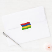 Mauritius Flag Sticker (Envelop)